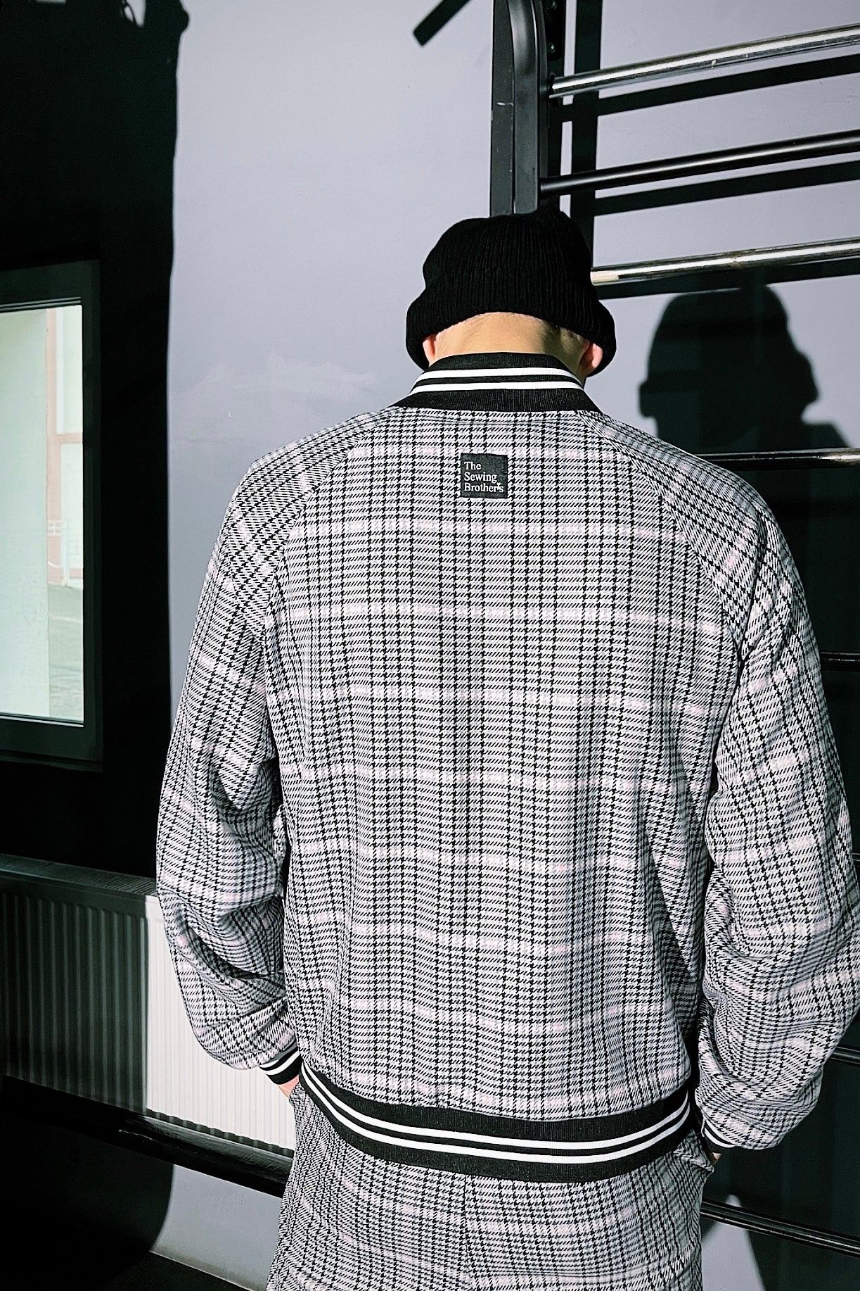 TheMrTailor Premium Grey Houndstooth Gentlemen Tracksuit