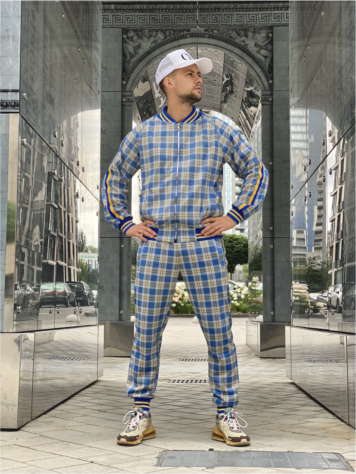 TheMrTailor™ Blue Tartan Gentlemen Tracksuit