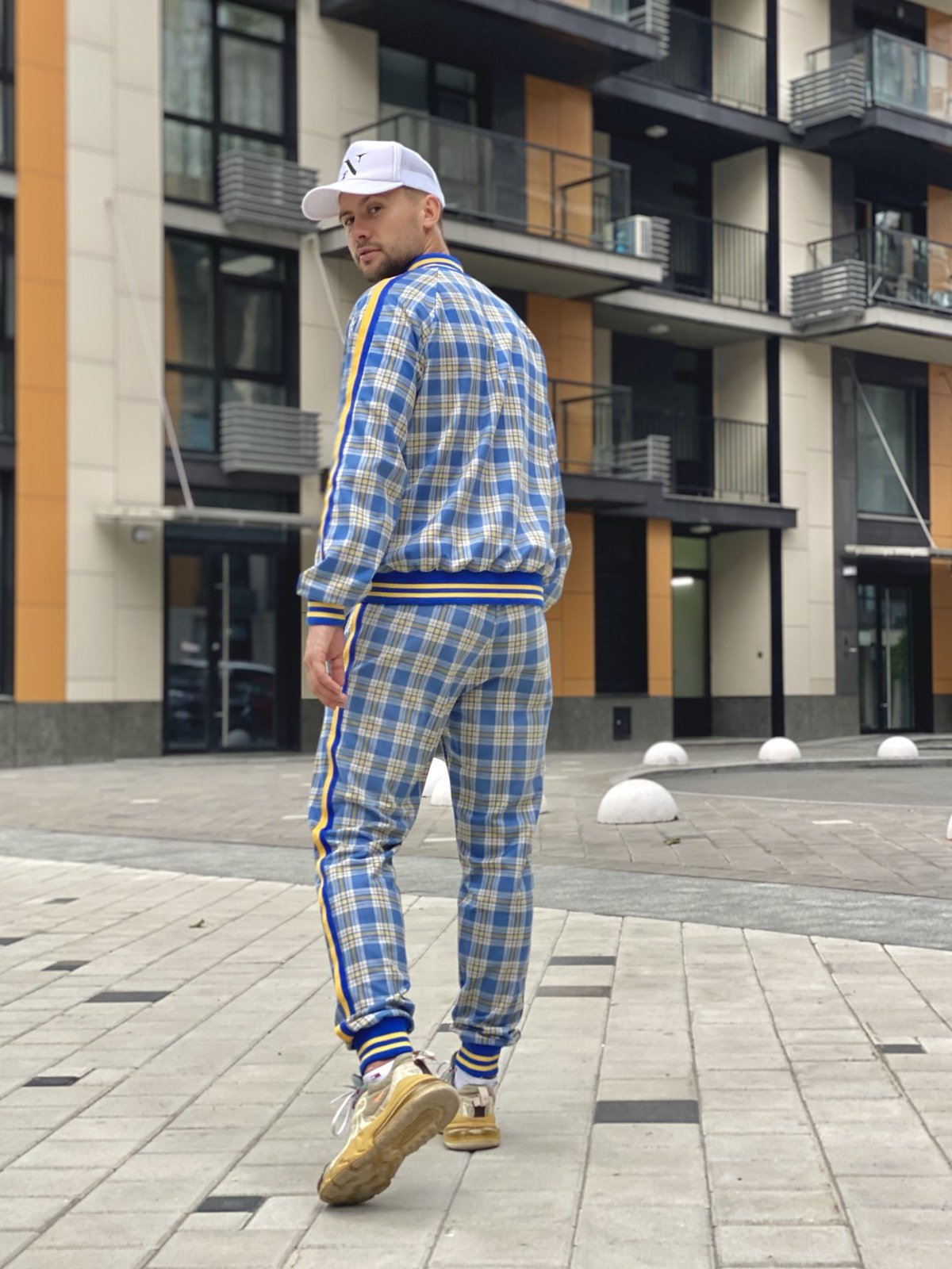 TheMrTailor™ Blue Tartan Gentlemen Tracksuit