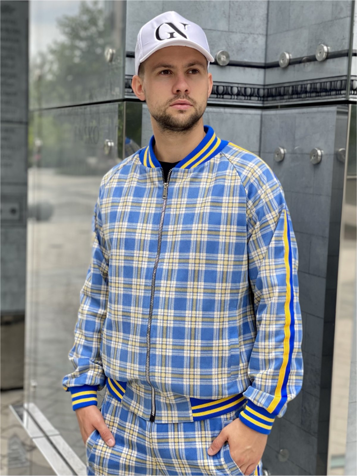 TheMrTailor™ Blue Tartan Gentlemen Tracksuit