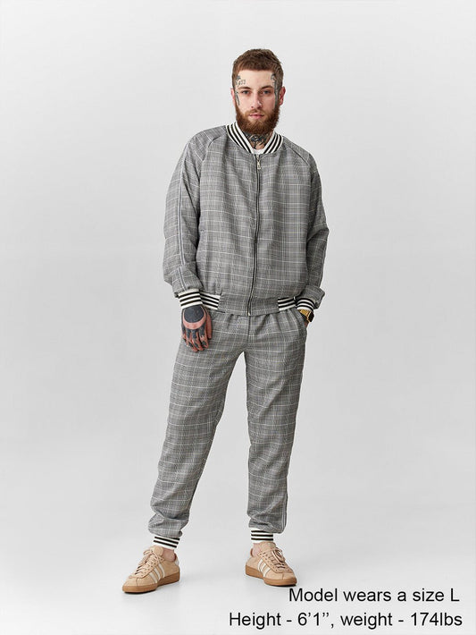 TheMrTailor™ Gray Streetwear Gentlemen Tracksuit