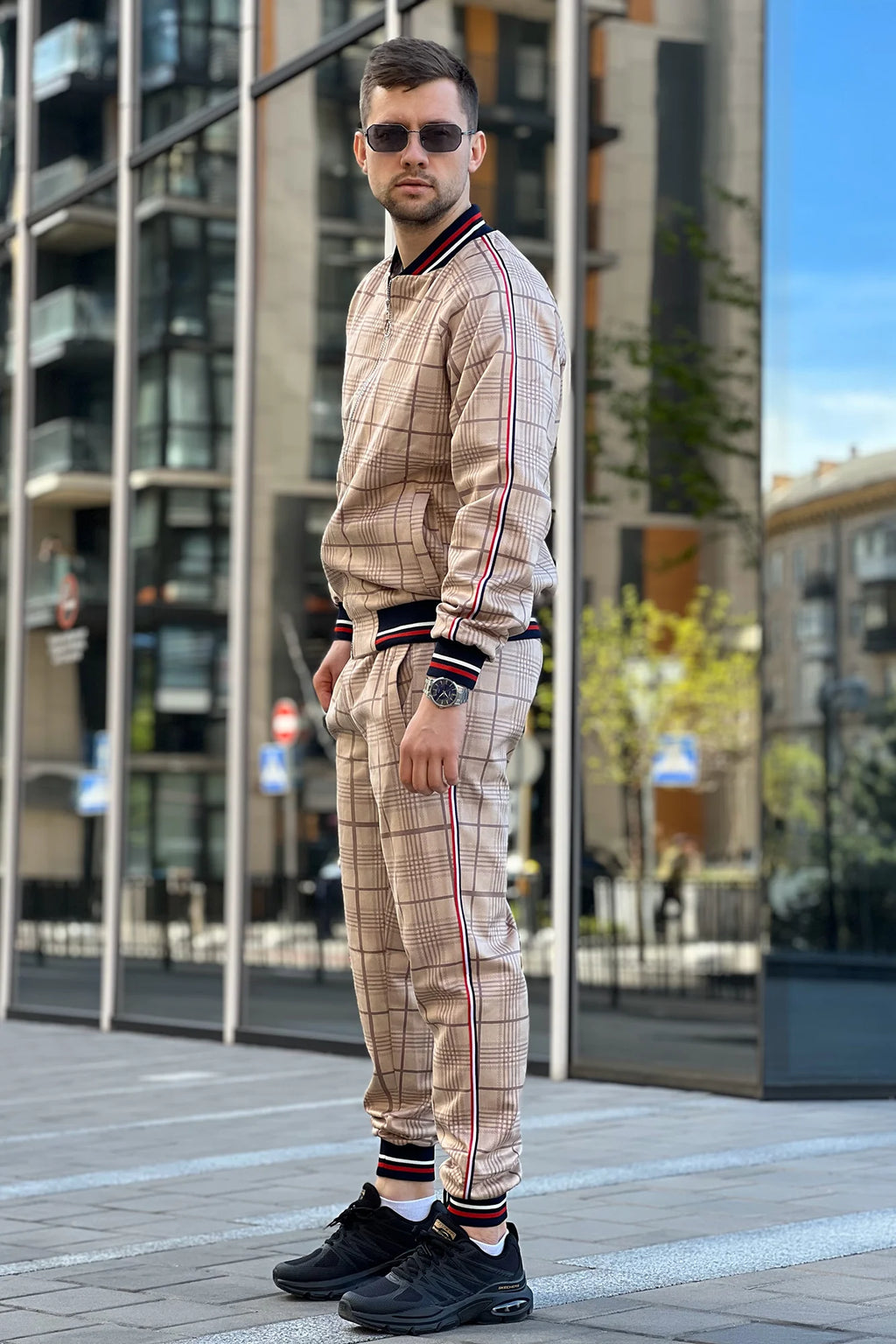Sand British Gentlemen Tracksuit — side view