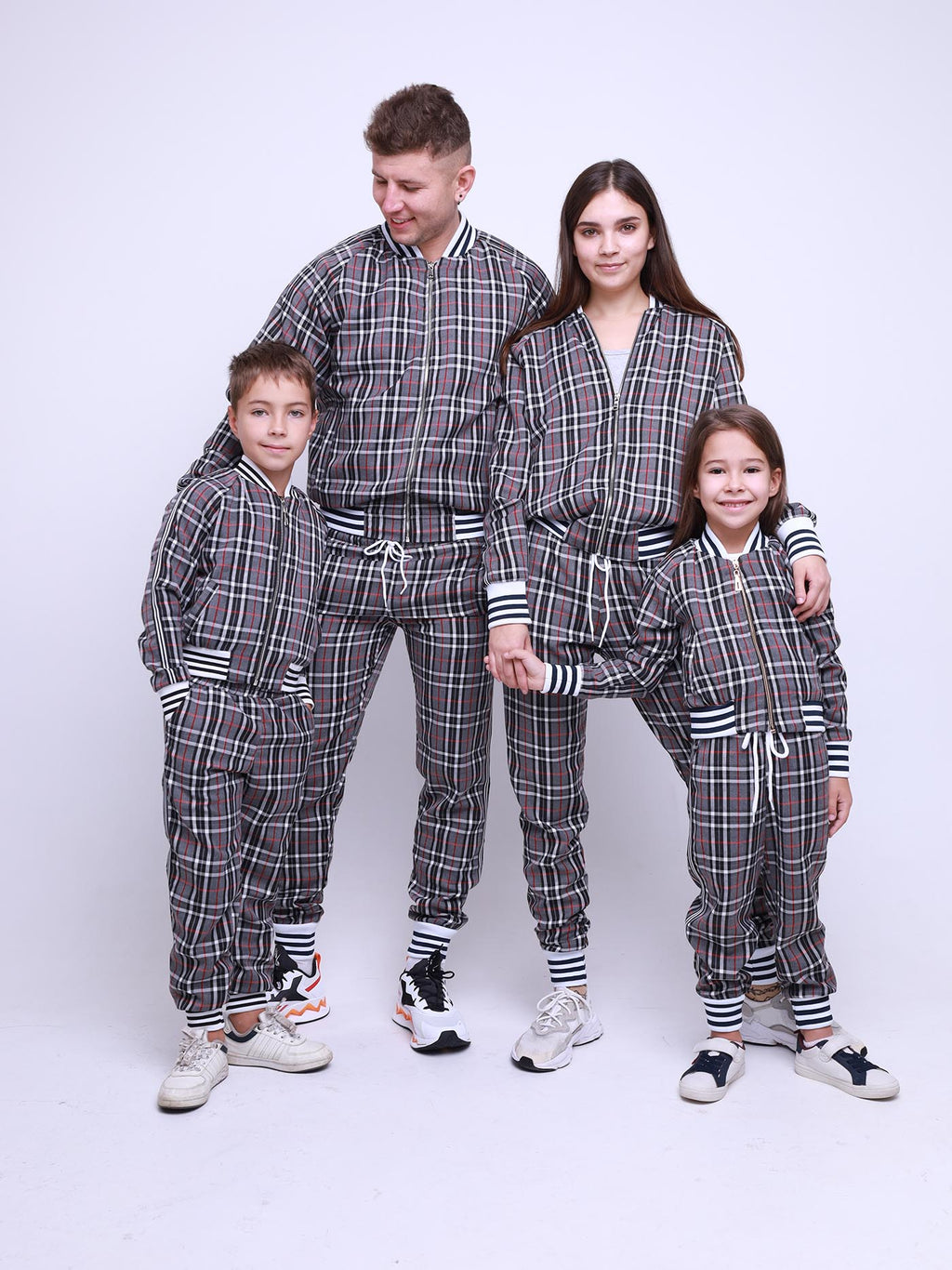 Grey Tartan Gentlemen Tracksuit — matching family look