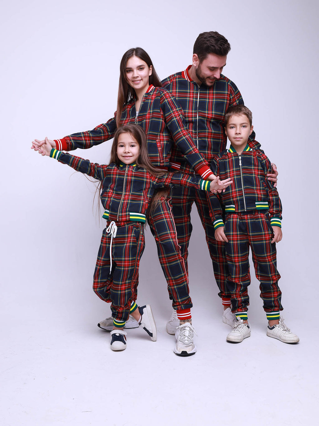 Navy Tartan Gentlemen Tracksuit — matching family look