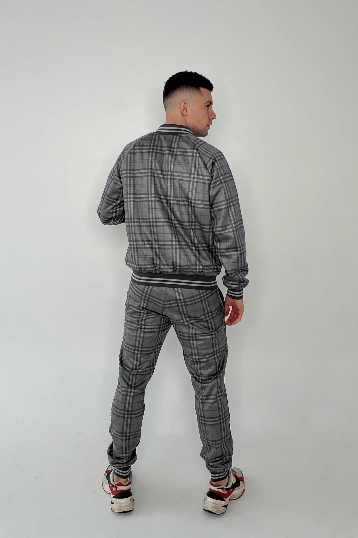 Tartan Tracksuit — back view