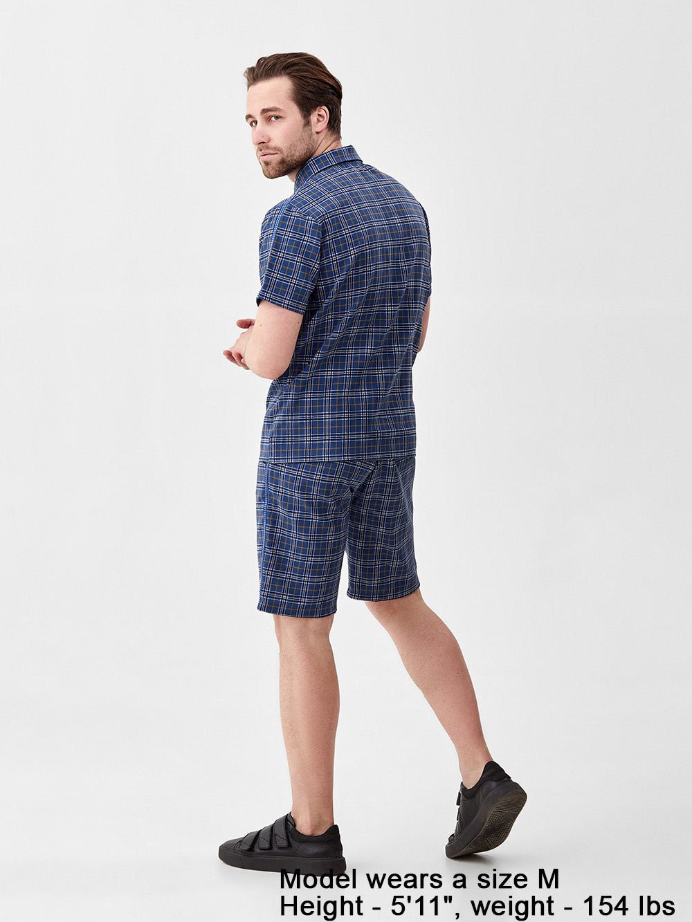 Blue Plaid Summer Set — side view